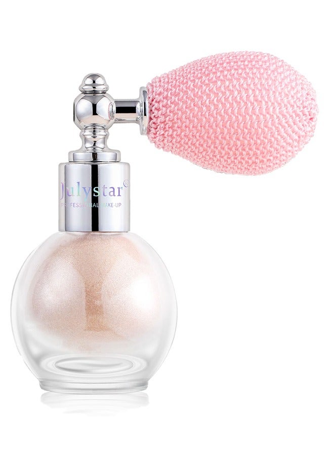 Julystar Fairy Highlight Body Spray 02, Facial Contouring Fine Shimmering Liquid Highlighter, Long-Lasting Sweatproof Stage Makeup Glitter Highlighter Powder Body Spray - 3.5G - Image 1
