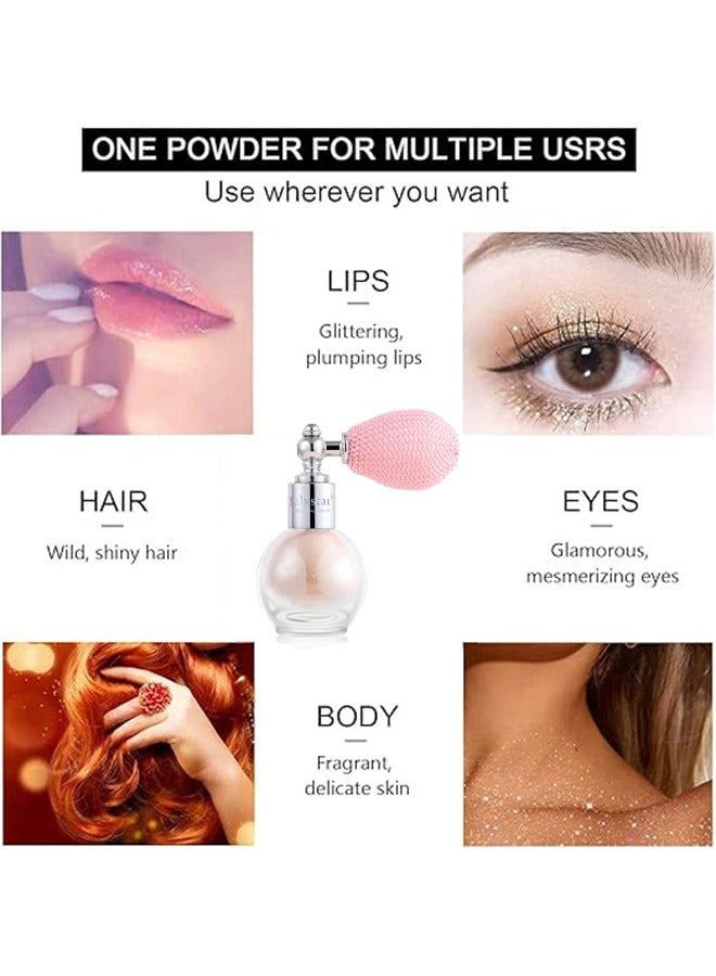 Julystar Fairy Highlight Body Spray 02, Facial Contouring Fine Shimmering Liquid Highlighter, Long-Lasting Sweatproof Stage Makeup Glitter Highlighter Powder Body Spray - 3.5G - Image 5