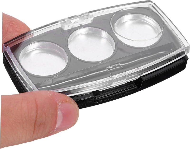 ERINGOGO 10Pcs Transparent Eyeshadow Holder Refillable Makeup Pallet for DIY Blush Eye Shadow Storage Compact Empty Container for Travel Sturdy and Design - Image 5