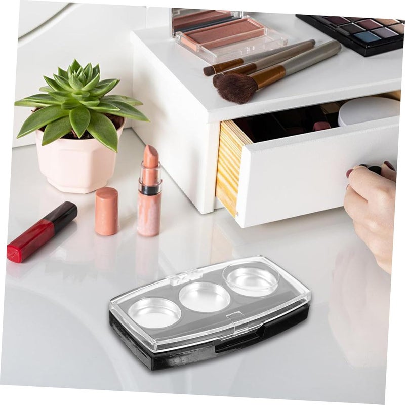 ERINGOGO 10Pcs Transparent Eyeshadow Holder Refillable Makeup Pallet for DIY Blush Eye Shadow Storage Compact Empty Container for Travel Sturdy and Design - Image 4