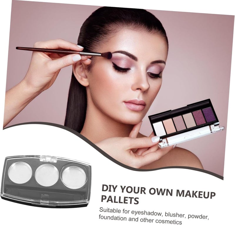 ERINGOGO 10Pcs Transparent Eyeshadow Holder Refillable Makeup Pallet for DIY Blush Eye Shadow Storage Compact Empty Container for Travel Sturdy and Design - Image 3