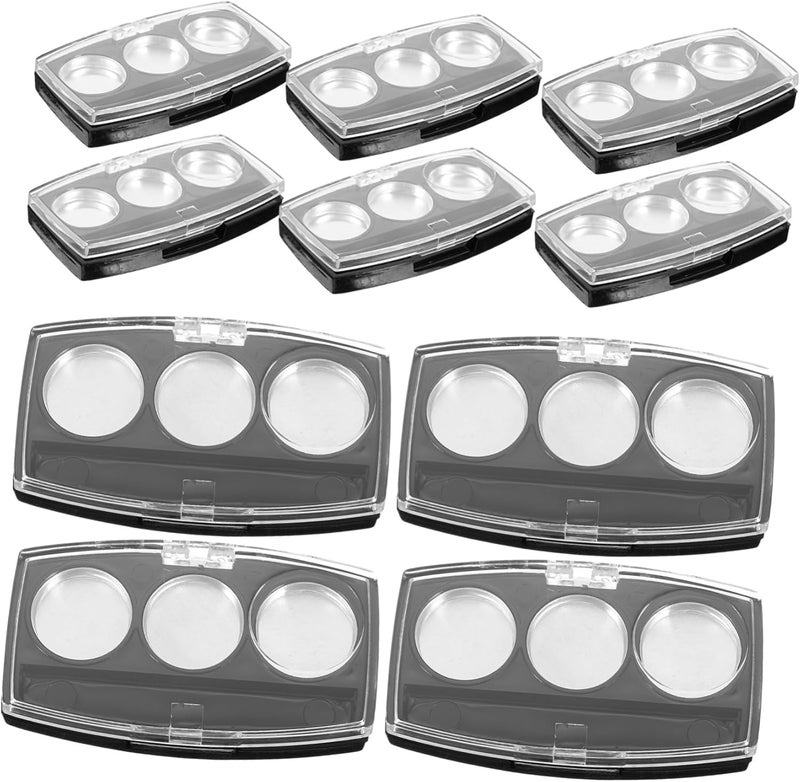 ERINGOGO 10Pcs Transparent Eyeshadow Holder Refillable Makeup Pallet for DIY Blush Eye Shadow Storage Compact Empty Container for Travel Sturdy and Design - Image 1