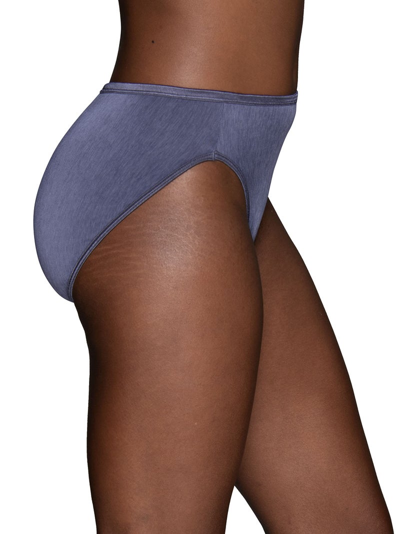 Vanity Fair Women's Illumination Hi Cut Panty 13108, Steele Violet, 2X-Large/9 - Image 2