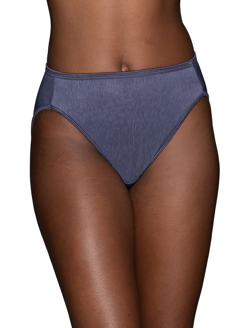 Vanity Fair Women's Illumination Hi Cut Panty 13108, Steele Violet, 2X-Large/9 - Image 1