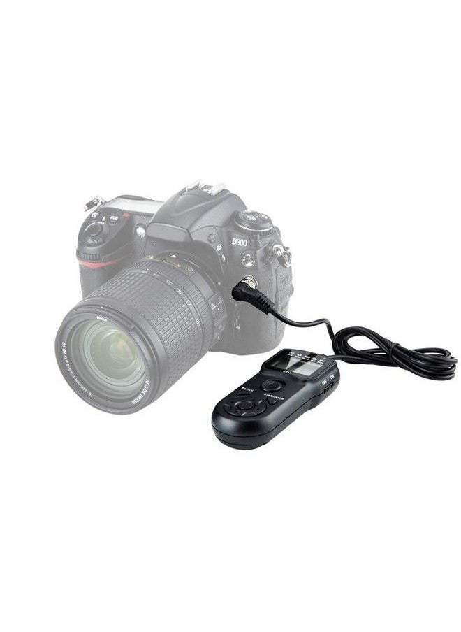 JJC - Intervalometer Timer Remote Shutter Release Time Laspe For Nikon Z8 Z9 D850 D810A D810 D800 D800E D700 D500 D5 D4 D4S D3 D3S D2H D2X D2Xs D1H D1 D300S D300 D200 D100 And More Nikon Cameras - Image 1
