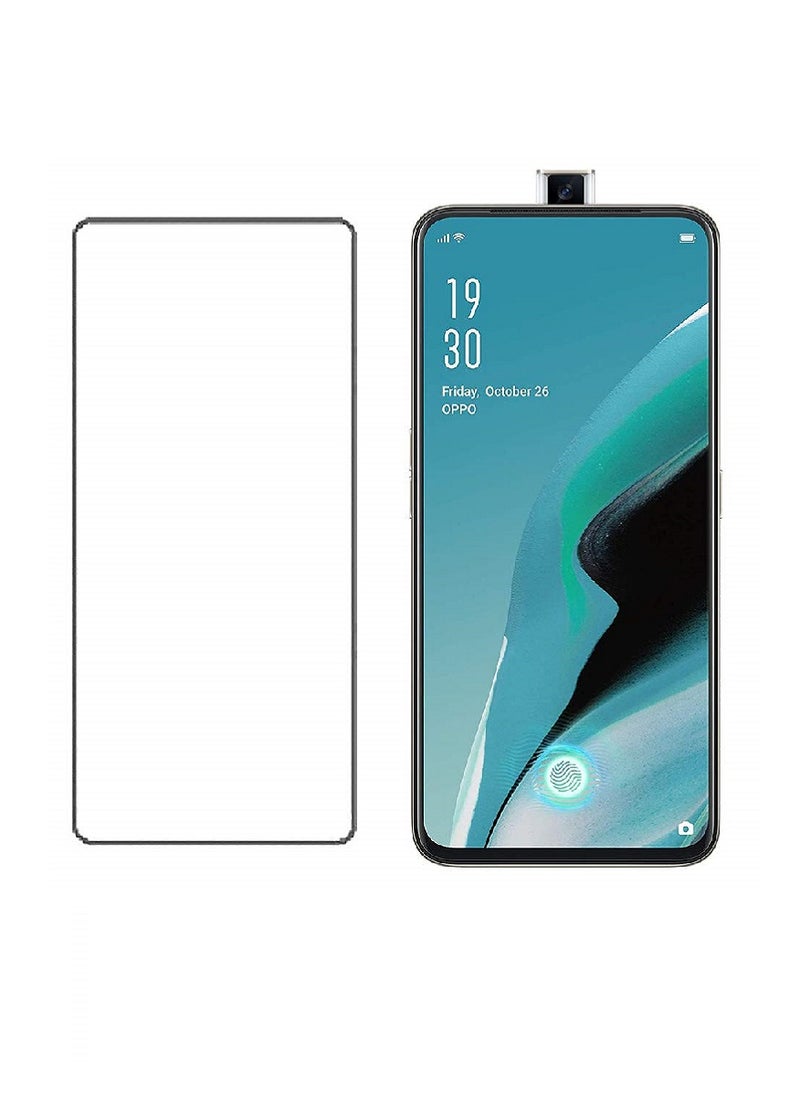 Super Tempered Glass Screen Protector Clear Designed For Oppo Reno2 F Full Screen Coverage And Bubble Free - Image 1