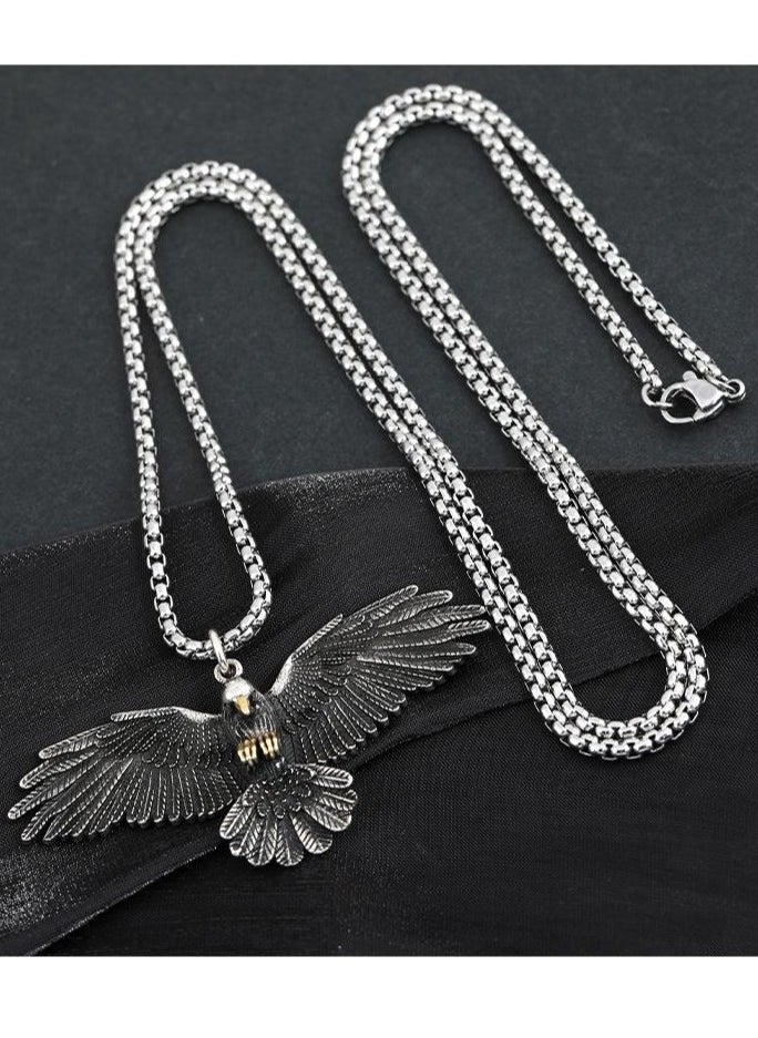 Gasin - Titanium falcon necklaces, men's pendants, men's necklaces - Image 1
