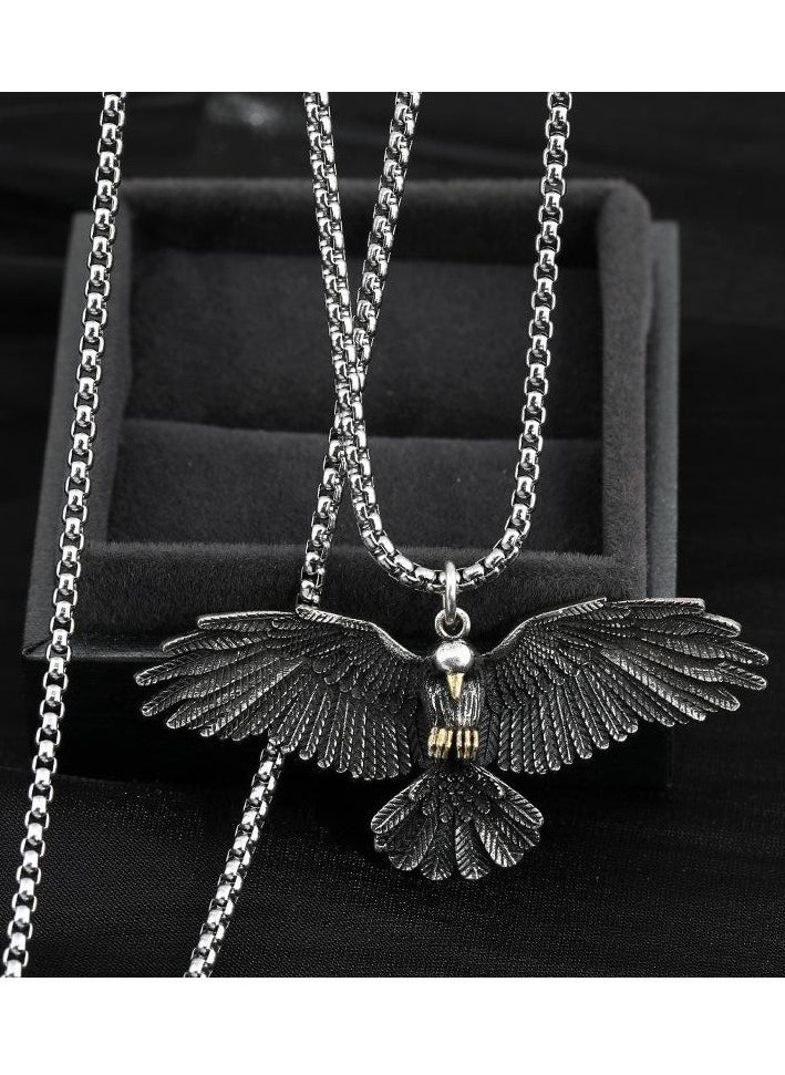 Gasin - Titanium falcon necklaces, men's pendants, men's necklaces - Image 1