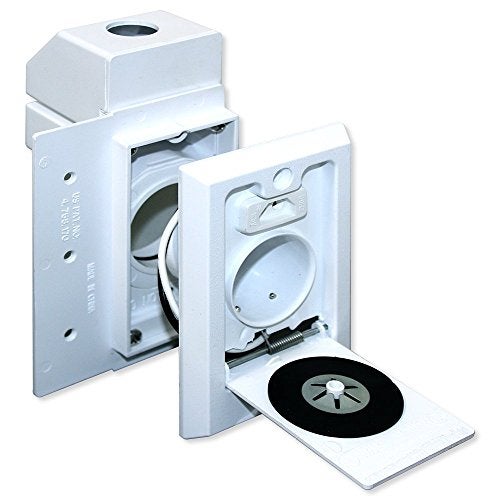 NuTone CI358 Central Vacuum Direct Connect Electrified Inlet White - Image 1
