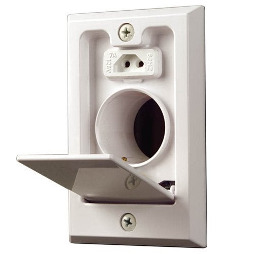 NuTone CI358 Central Vacuum Direct Connect Electrified Inlet White - Image 2