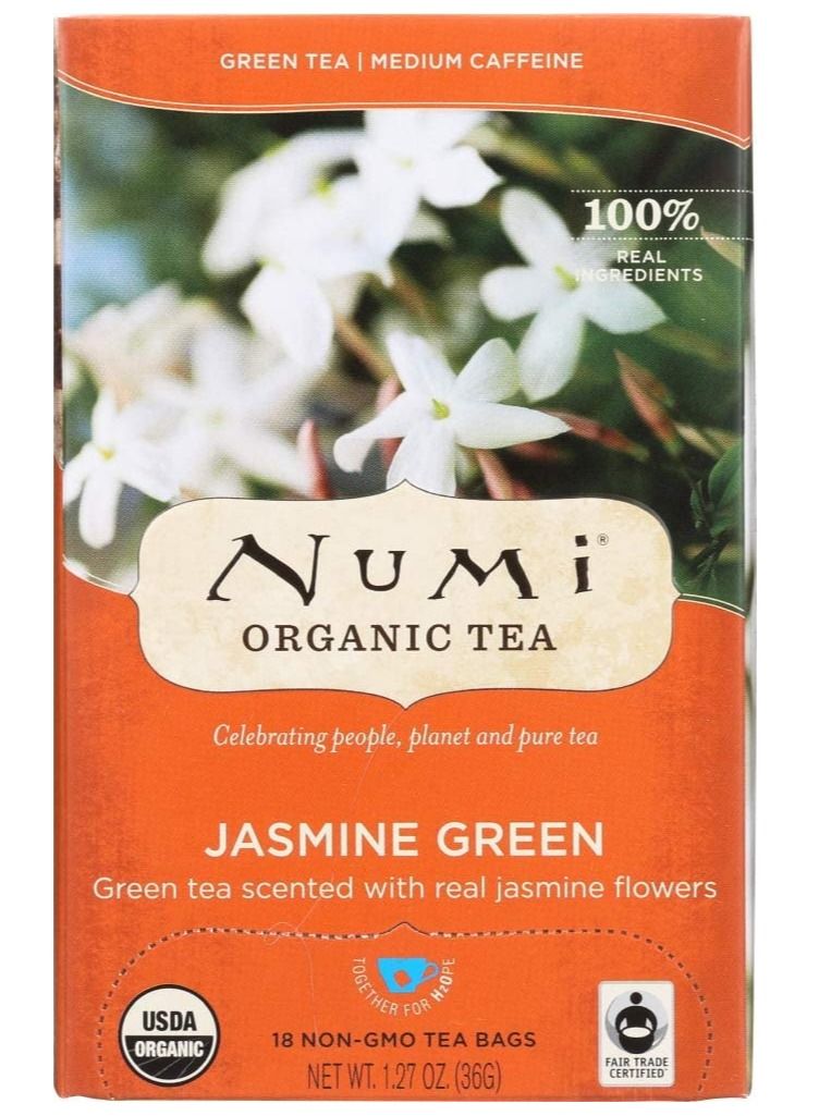 Numi Green tea bags scented with jasmine flowers - Image 2