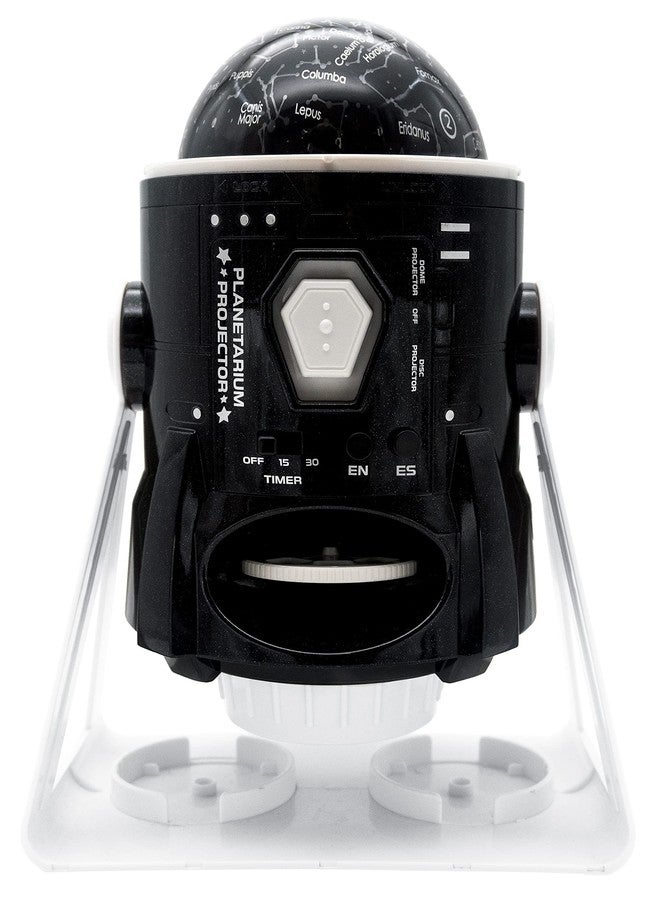 LEXiBOOK Speaking 2-in-1 Constellations and Images Planetarium Projector English/Spanish, 24 Images to Discover Space, 2 Constellation Domes, STEM, Black/White, NLJ181i2 - Image 1