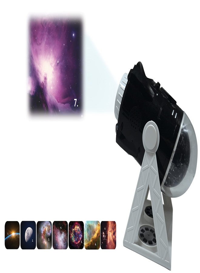LEXiBOOK Speaking 2-in-1 Constellations and Images Planetarium Projector English/Spanish, 24 Images to Discover Space, 2 Constellation Domes, STEM, Black/White, NLJ181i2 - Image 3
