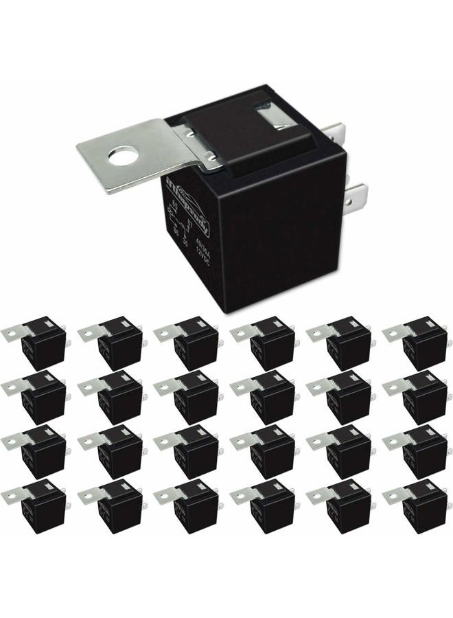 iRhapsody 4 Pin 12 V DC - 25 Relays - 40/30 AMP SPST Bosch Style Automotive Relay (No Relay Socket and Wiring Harness) - Image 1