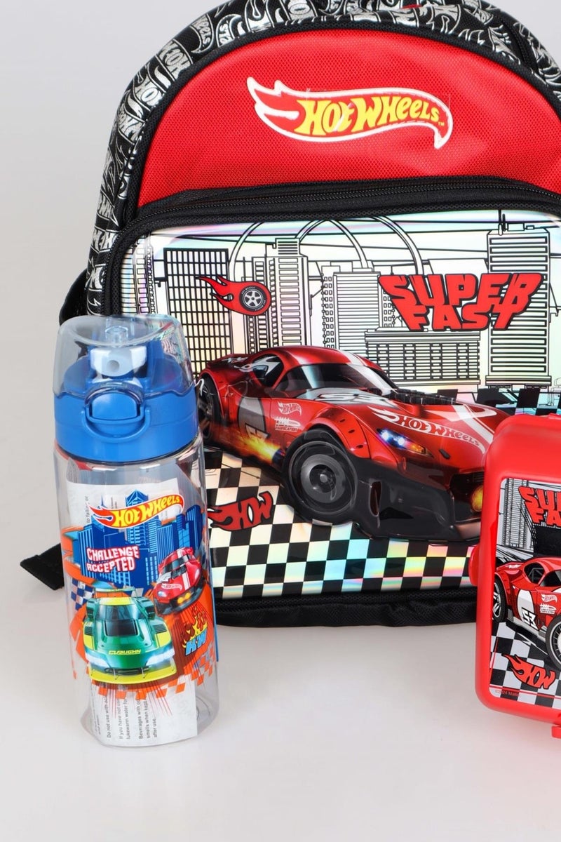 Hot Wheels New Season Licensed Kindergarten Pencil and Lunch Box 2 Layer Lunch Box and 500 ml Water Bottle Set - Image 5