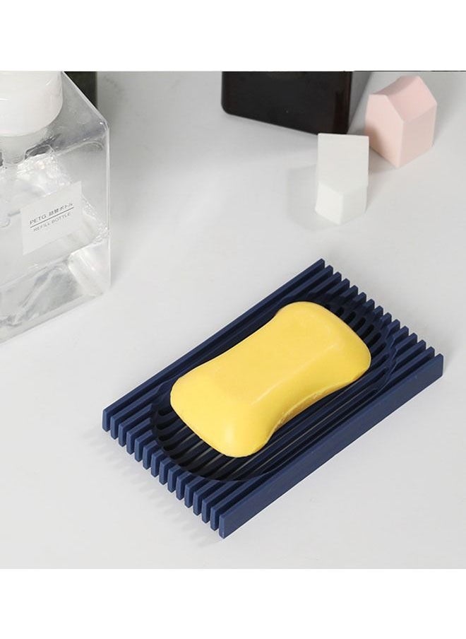 Generic - Draining Soap Dishes Dishwashing Sponge Soap Holder with Water Tray Keep The Place Dry  Easy to Clean Soap Cases Suitable for Kitchen Bathroom Soap Container Blue - Image 1