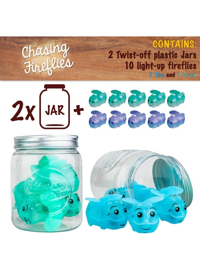 توي سميث لعبة مطاردة اليراعات للأطفال من تويسميث - لعبة التألق والبحث - ألعاب تفاعلية للأطفال - لعبة داخلية وخارجية - للأعمار من 3 سنوات فما فوق، باللونين الأزرق والأخضر - Image 2