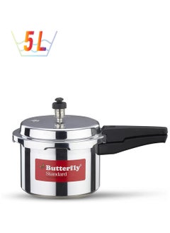 BUTTERFLY Butterfly Aluminium Pressure Cooker 5 Litre Silver  - Image 1