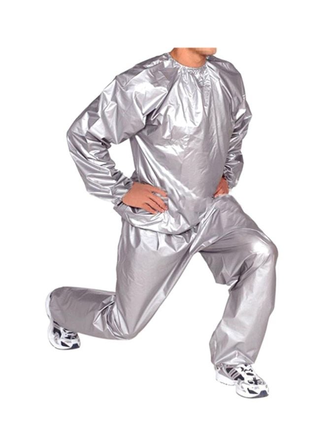 SIDRA Sauna Suit Small Size for Weight Loss Exercise Fitness Training Sweat Suit for Men and Women Daily Use - Image 3