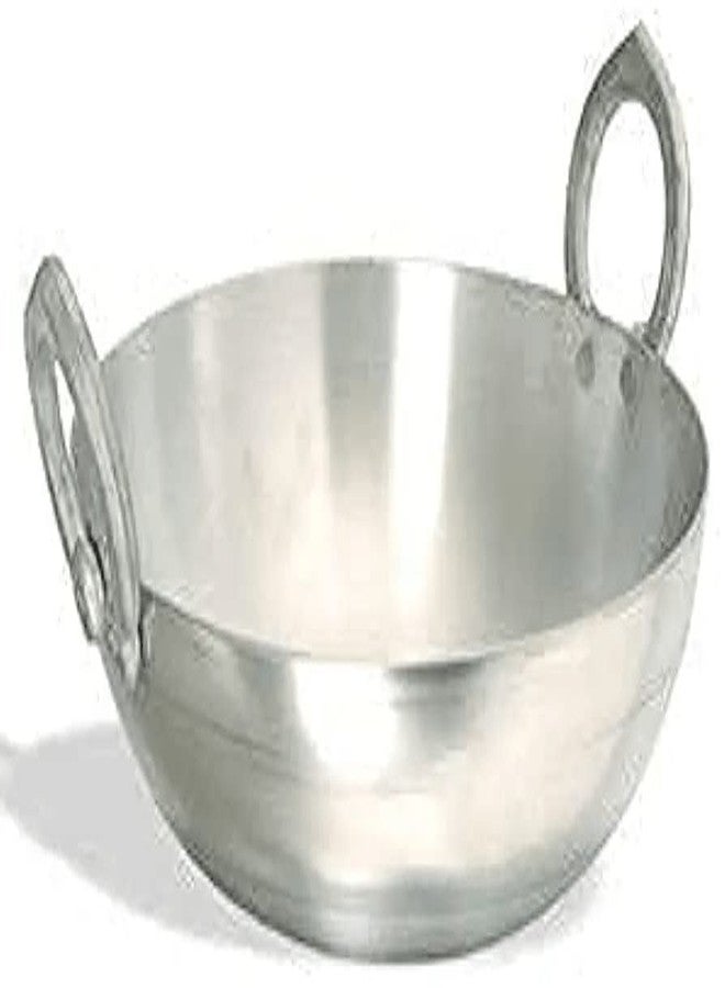 SHOPSIDEX Aluminium kadhai Premium Range of Aluminum Kadhai Deep Kadai | Non Induction Kadai | Non Stick Kadai | Deep Cooking (25 Litter) - Image 4