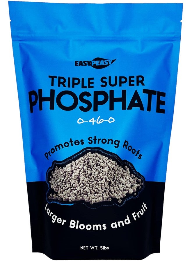 Easy Peasy TRIPLE SUPER PHOSPHATE FERTILIZER 0-46-0 | phosphorus fertilizer for gardens, lawns, indoor and outdoor plants | ROCK PHOSPHATE PLANT FOOD FERTILIZER FOR ORCHIDS, WISTERIA, CACTUS AND ALL OTHER PLANTS - Image 1