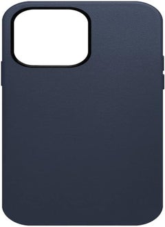 PiBlue Artificial Leather Protective Case Cover For iPhone 13 Pro Max Blue  - Image 4