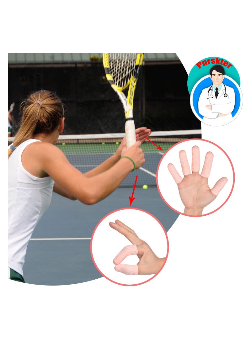 14Pcs Latex-Free Gel Finger Cots, Ultimate Finger Tips Protector for Cracking, Dermatitis, Psoriasis & Eczema Relief, Comfortable Finger Sleeves for Daily Use - Image 3