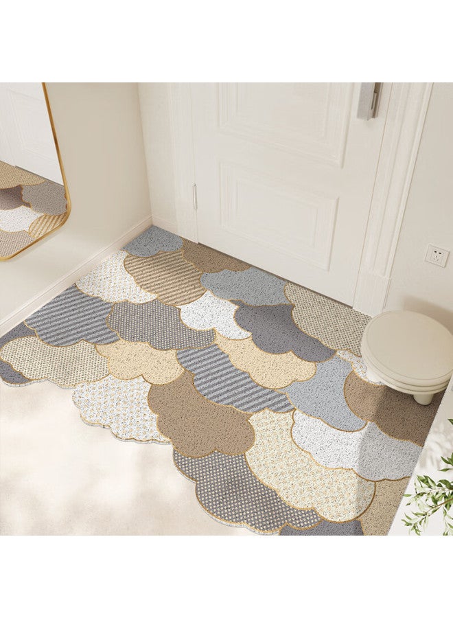 Dajiang Carpet Entrance Mat, Silk Loop Cuttable Foot Mat, Doorway Rug, Foyer Mat, 60x90cm