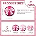 Arrowbash 24 Pcs Pink Bow Stress Ball Gift Squeeze Stress Relief Balls Mini Foam Stressed Ball Coquette Bow Sensory Relief Toys for Coworker Employee Appreciation Bag Stuffer 157 Inch - Image 4