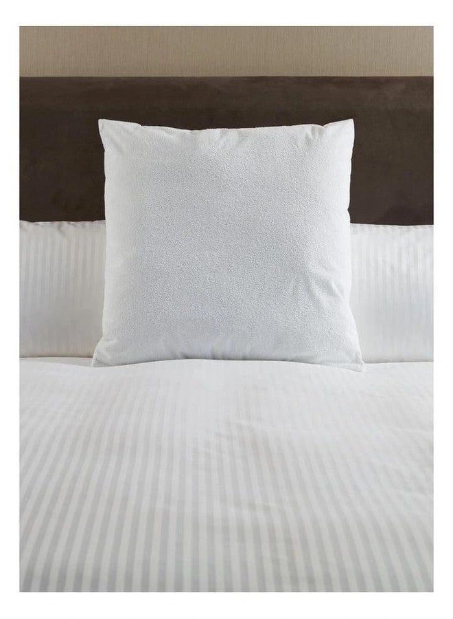 MINK HAVEN Waterproof Pillow Protectors - Pack of 4, White, 18x28 Inches | Soft Cotton Terry Pillow Covers | Breathable, Hypoallergenic & Dustproof | Zippered Standard Size Inner Pillowcases - Image 4