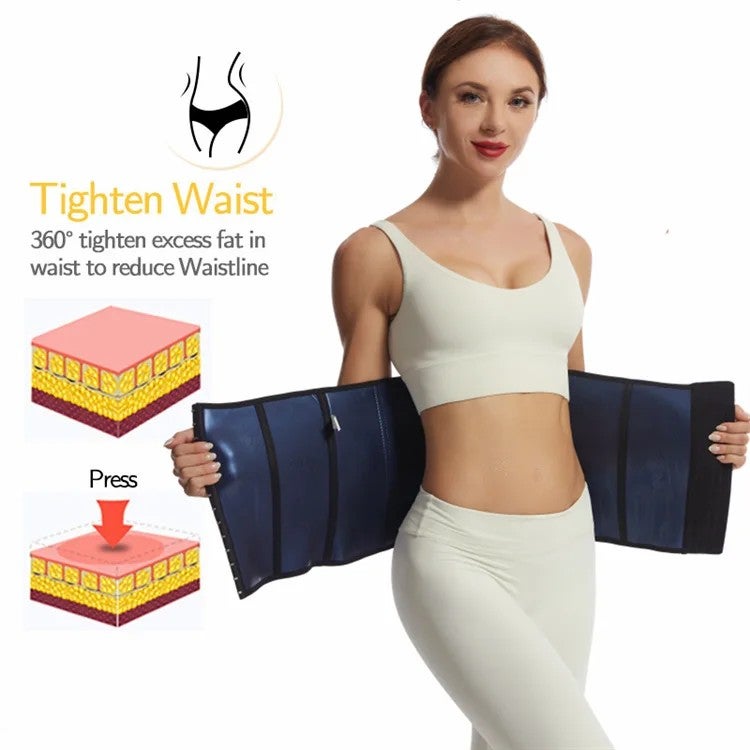 Bluejw Women's Waist Trainer Corset - Belly Sheath Tummy Trimmer Cincher - Back Support Sweat Sauna Waist Trimmer for Weight Loss - Image 4