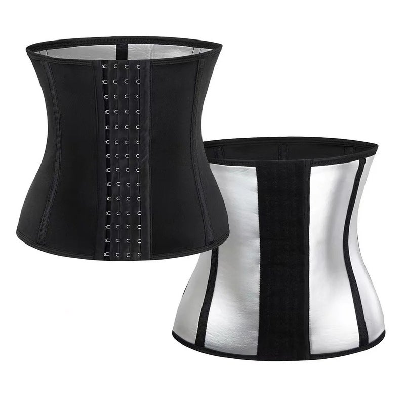 Bluejw Women's Waist Trainer Corset - Belly Sheath Tummy Trimmer Cincher - Back Support Sweat Sauna Waist Trimmer for Weight Loss - Image 1