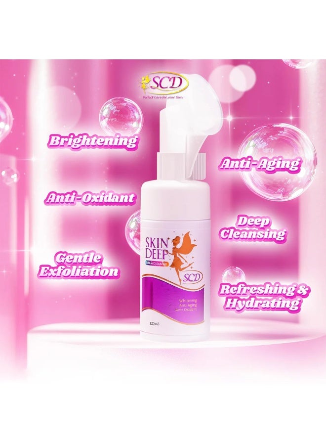 SCD Skin Deep Hydrating Foam Face Wash – Clean, Bright & Youthful Skin This cleanser works to remove impurities, restore hydration, and improve skin clarity while promoting a youthful glow with its gentle yet effective cleansing action. - Image 5
