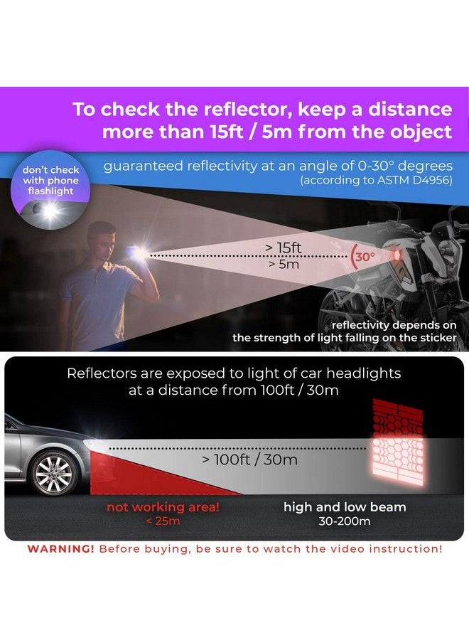 Loom - Reflective Stickers Kit (67Pcs Blackv2); Selfadhesive Bike Decals For Nighttime Safety ; Reflective Sticker For Helmet Motorcycle Bicycle Car & Stroller ; Waterproof Visibility Stickers - Image 1