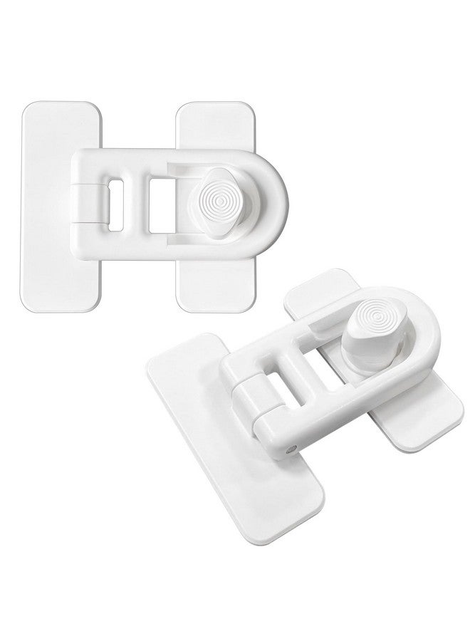 SKYROKU SKYROKU 2 Pack Baby Toilet Lock for Baby Safety - Invisible Protection, 90° Rotating Locking System, 30 Seconds Zero-Damage Installation, Universal Fit for Most Toilets, White  - Image 1