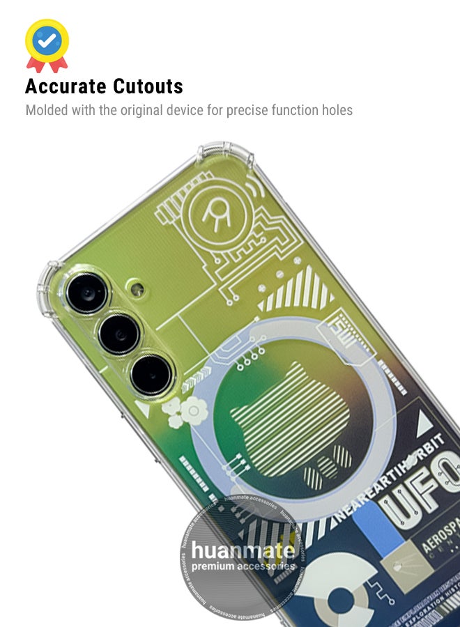 هووانميت حافظة لهاتف سامسونج جالكسي ايه 55 شفافة - مقاوم للصدمات ومتين وفتحات دقيقة - حماية من الخدوش والغبار والتلطيخ - غطاء خلفي من السيليكون الشفاف لهاتف سامسونج جالكسي ايه 55 - Image 5