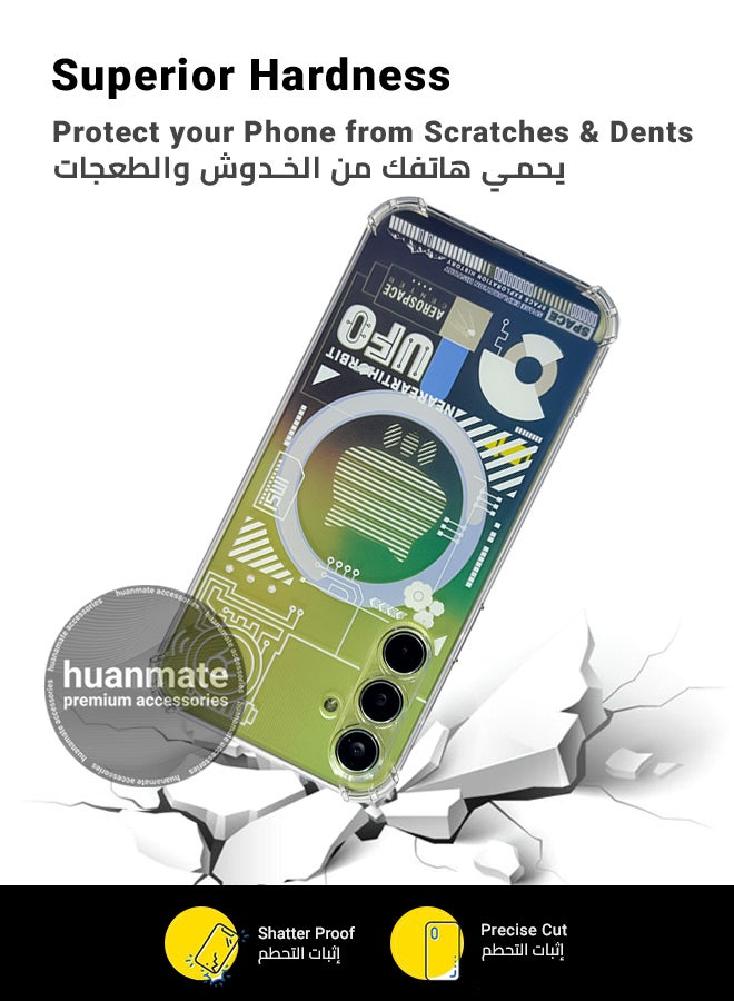 هووانميت حافظة لهاتف سامسونج جالكسي ايه 55 شفافة - مقاوم للصدمات ومتين وفتحات دقيقة - حماية من الخدوش والغبار والتلطيخ - غطاء خلفي من السيليكون الشفاف لهاتف سامسونج جالكسي ايه 55 - Image 4