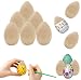 Chochkees Unpainted Wooden Eggs Natural Wood Eggs 21 Inches 12Pack CHKWUPEEGG21INCH - Image 2