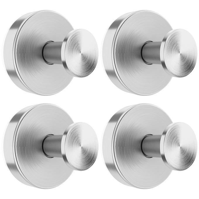 SUCTION CUP HOOKS FOR GLASS WINDOWREMOVABLE SHOWER HOOKS FOR INSIDE SHOWERMETAL TOWEL HOOKS FOR BATHROOMS4 PACKSILVER