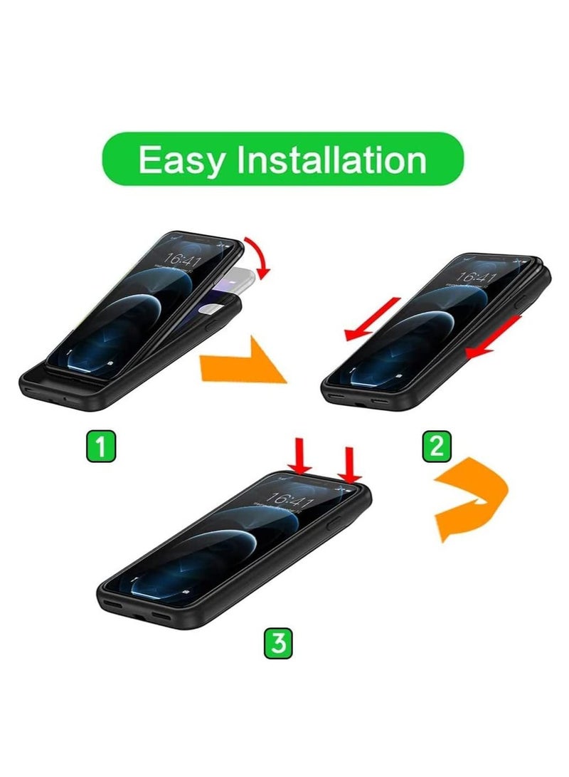 Battery Case for iPhone 13 Pro, Portable Battery Pack, Rechargeable Smart Charger Case, External Battery Charging Case, 3500 mAh, Compatible with (iPhone 13Pro). - Image 2