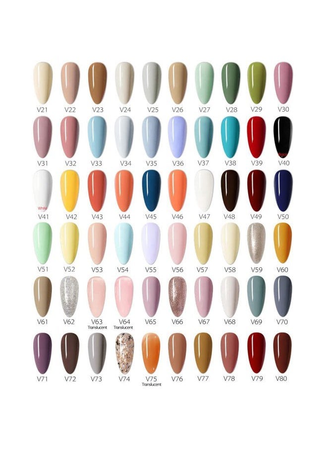 V VENALISA - VENALISA 60 Colors Mud Gel Paint Nail Kit with Color Card Painting Drawing Nail Brush,Gel Nail Polish for Nails Art Whole Set Starter Manicure Nail Art Design Salon DIY at Home - Image 1