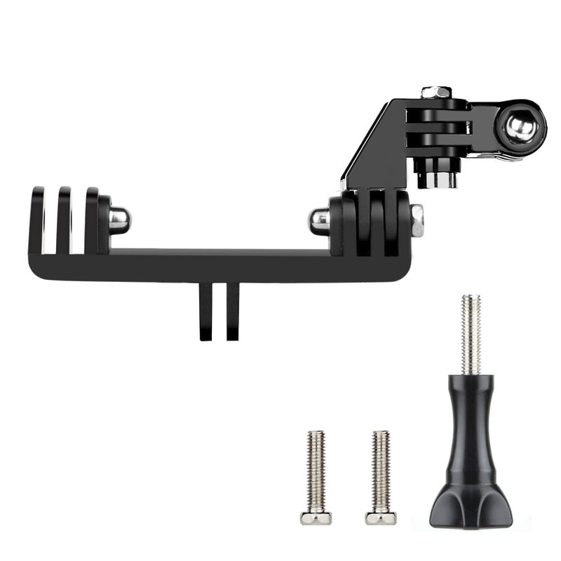 SOONSUN Dual Twin Mount Adapter for GoPro, 90 Degree Direction Elbow Mount, Short Vertical Straight Joint Mount Adapter for GoPro Hero 13 12 11 10 9 8 7 6 5 4 3 2, Session, and Most Action Camera - Image 2