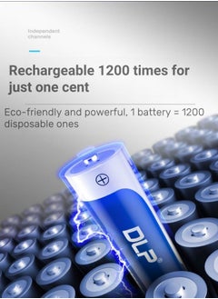 DLP High Power Battery Charger Set for 4 Rechargeable AA Batteries  - Image 3