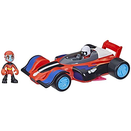 PJMASKS سيارة فلاش كروزر من PJ Masks بقوة الحيوانات، سيارة لعبة متحولة مع أضواء وأصوات وشخصية حركة، ألعاب الأبطال الخارقين، ألعاب رياض الأطفال للأطفال من عمر 3 سنوات وما فوق - Image 1