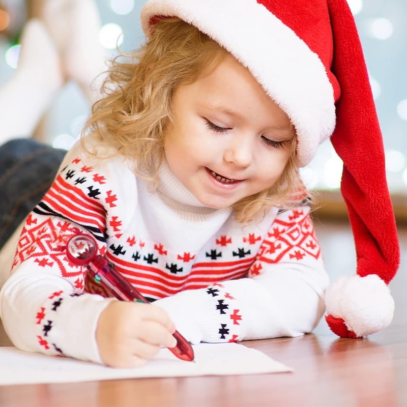 Woanger Woanger 24 Pcs Christmas Ballpoint Pens Bulk 10 in 1 Mechanical Pencils Operation Christmas Classroom Gifts 05mm Snowman Santa Tree Retractable Ink Writing Pens for Party Favors Office Supplies  - Image 5