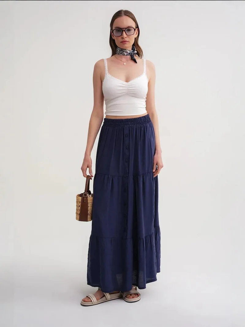 ميكسراي تنورة ماكسي خصر عالي ميكسراي