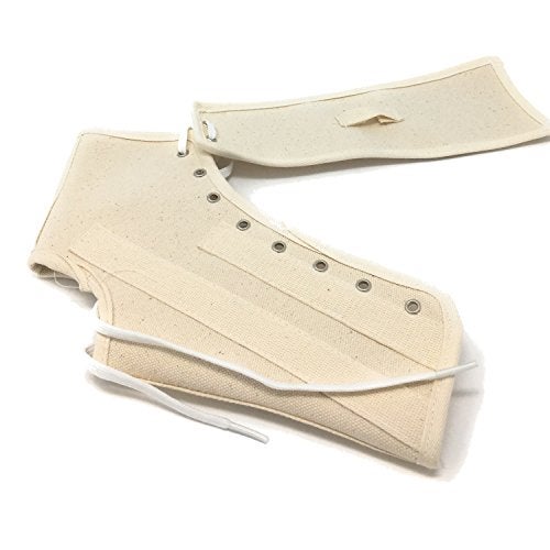 OTC Ankle Splint, Canvas Lace-Up, Rigid Metal Stays - Image 2