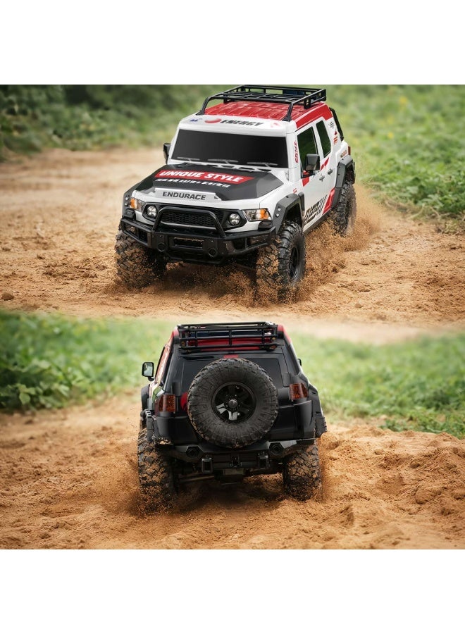 MYTOYS MY TOYS 1/10 Scale RC Crawler 4WD Remote Control Offroad Truck - Hobby Grade Rock Crawler with ABS Hard Shell, 540 High-Power Motor, LED Lights, and 7.4V Rechargeable Battery - 15 km/h Top Speed - Image 5