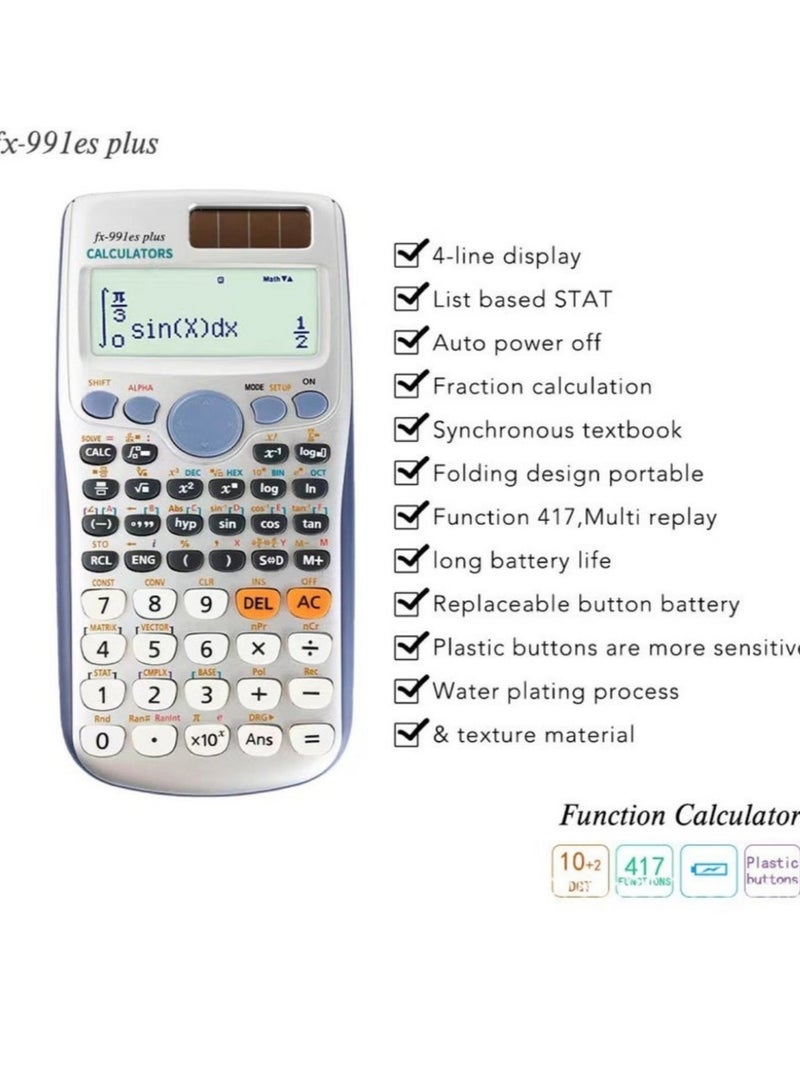 FX-991ES Plus Dot Matrix Scientific Calculator Silver - Image 2