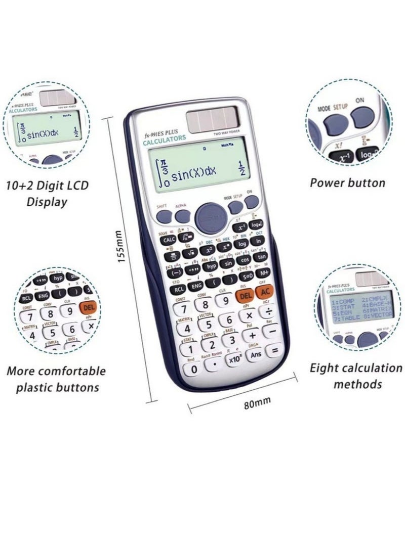 FX-991ES Plus Dot Matrix Scientific Calculator Silver - Image 1